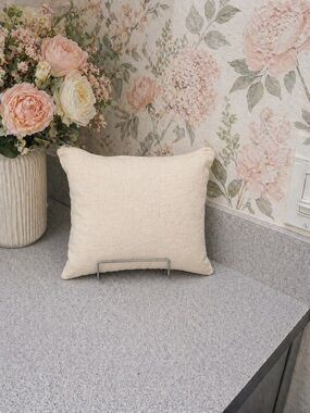Custom Made Large Beige Canvas Purse Pillow Bundle - Brand New!!!